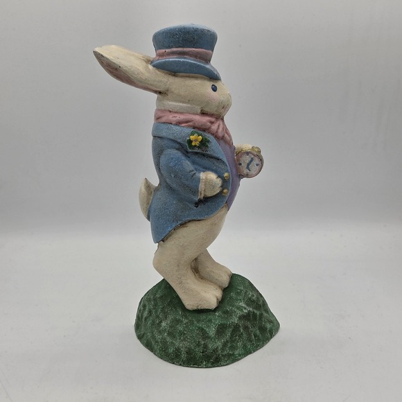 Other - Midwest Importer Cast Iron Bunny Doorstop Alice In Wonderland White Rabbit Heavy